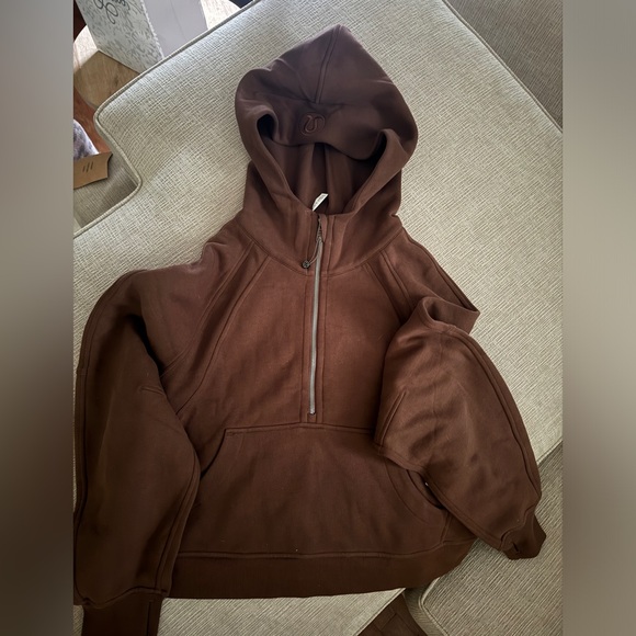 Lululemon Scuba Oversized Half-Zip Hoodie Java - Picture 2 of 6